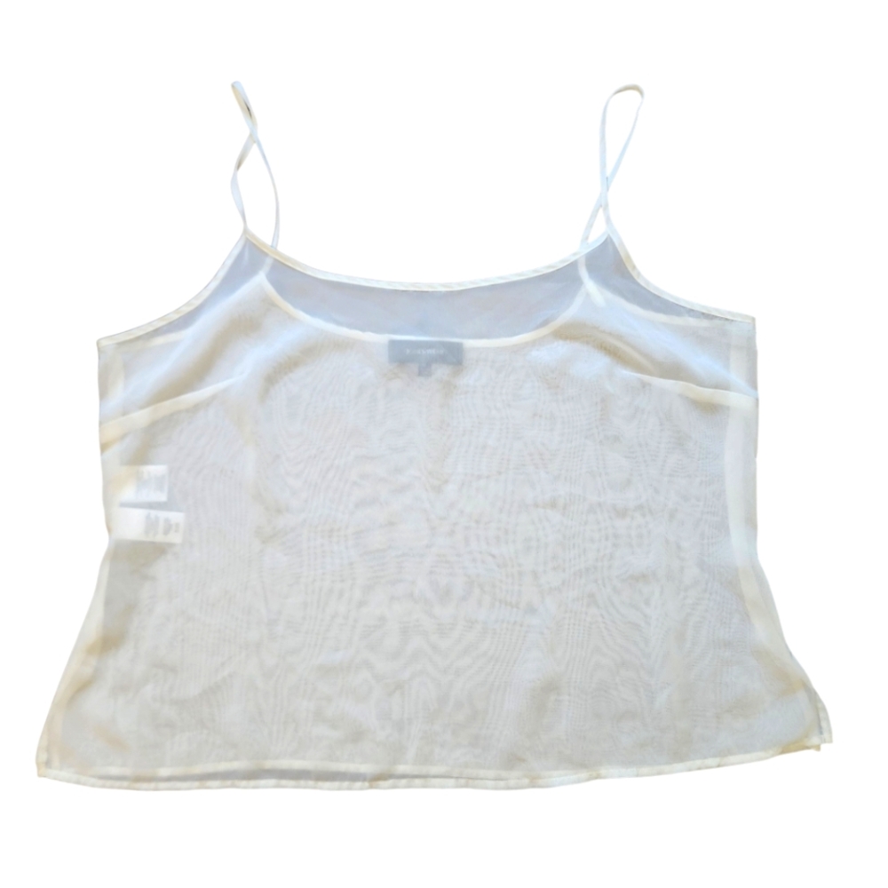 Jones Wear Sheer White Camisole Top 16